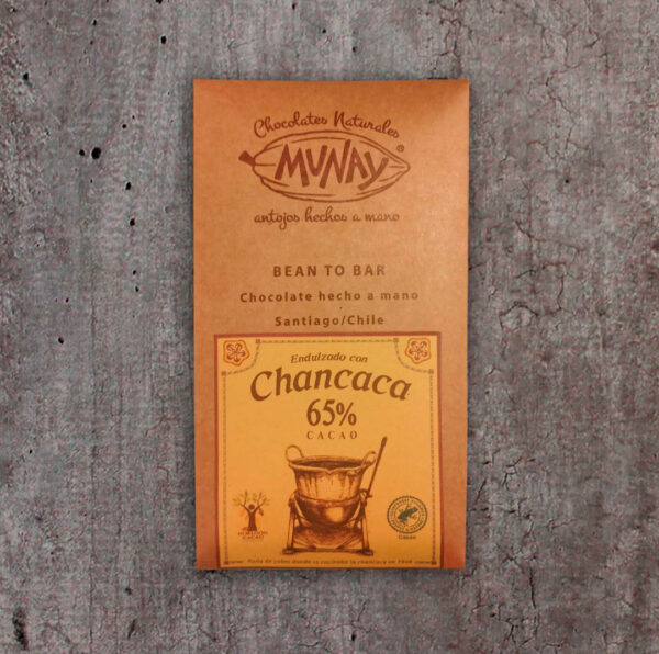 CHOCOLATE BEAN TO BAR 65% CACAO ENDULZADO CON CHANCACA