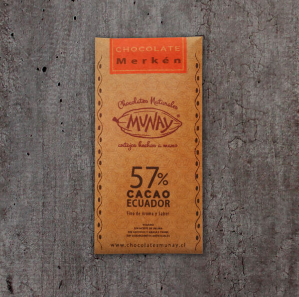 CHOCOLATE 57% CACAO CON MERKÉN ESPECIAL